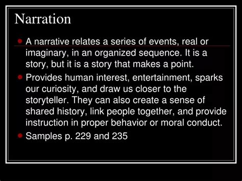 Ppt Narration Powerpoint Presentation Free Download Id9553723