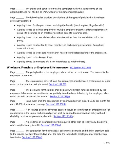 Form Lac005 Download Fillable Pdf Or Fill Online Group Life Insurance Checklist Texas 2020