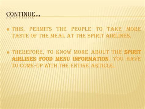 PPT - Spirit Airlines food menu information PowerPoint Presentation ...