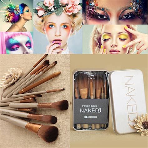 Set Brochas De Maquillaje Naked Estuche Met Lico X Pzas Cuotas