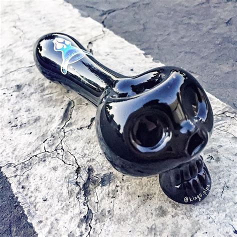 Stunning Bone Head Skull Glass Pipe