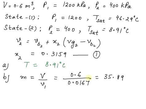 Solved A Closed Rigid Tank Contains Refrigerant A Initially At