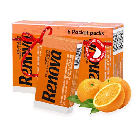 Renova Scented Facial Pocket Tissue 9 Tissues Pack 3 Ply Travel On The Go Facial Tissues