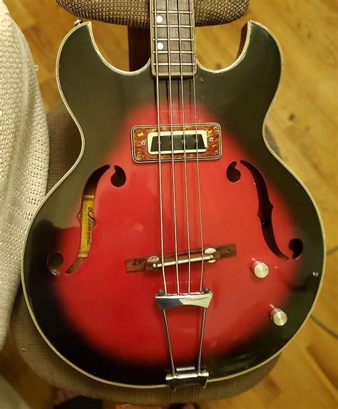 Aria Diamond Series Hollow Body Bass Guitar Matsomuko 1960 S Reverb