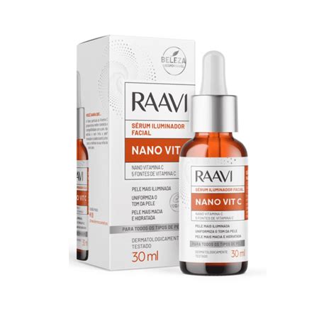 Sérum Facial Nano Vitamina C 30ml Raavi