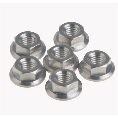 M X Mm Standard Din Metric Gr Titanium Alloy Hex Head Nuts