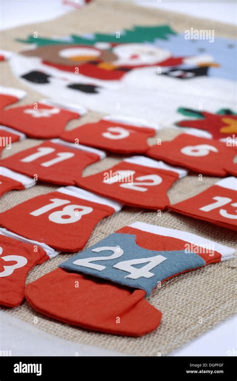 Christmas Calendar For Kids Stock Photo Alamy