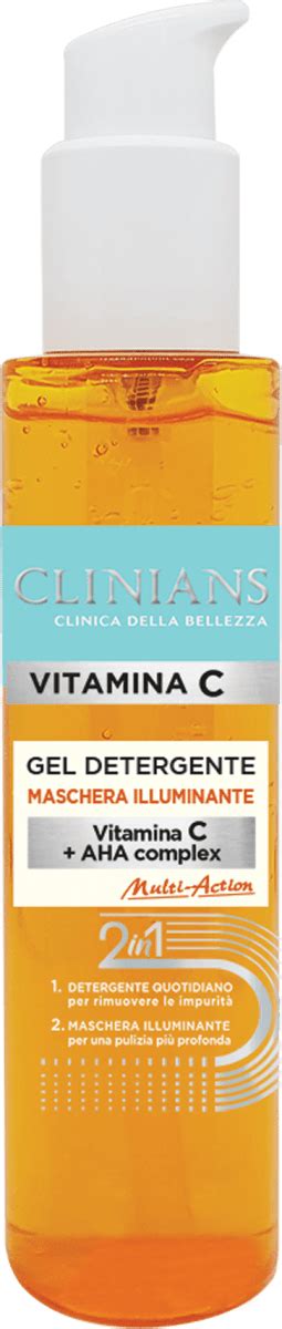 CLINIANS Gel Detergente Maschera Illuminante Vitamina C 150 Ml