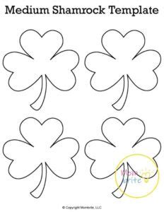 Free Printable Shamrock Templates For Crafts And Activities Mombrite