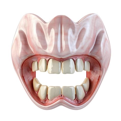 premium photo  tooth   mouth open showing  teeth