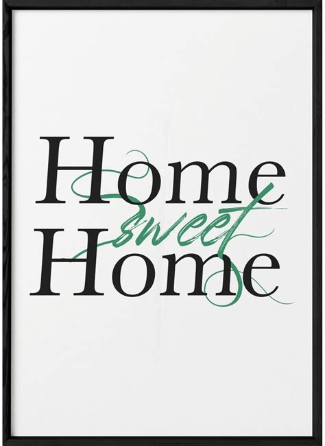 Affiche Home Sweet Home pour décorer un salon L Afficherie