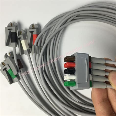 REF 414556 002 GE CareFusion Multi Link ECG Leadwire Replaceable Set 5