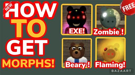 How To Get Beary Flaming Exe And Zombie Piggy In Roblox Find The