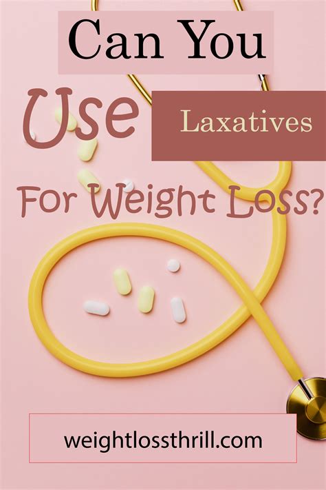 Can You Use Laxatives For Weight Loss