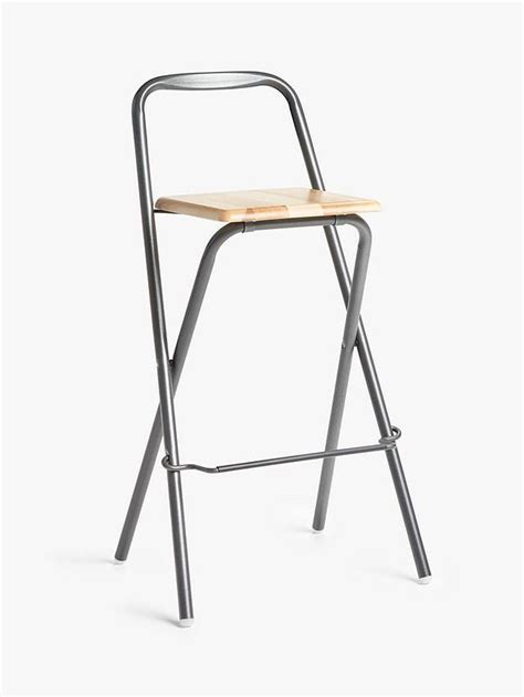 Fiam Folding Bar Stool Grey At John Lewis And Partners Folding Bar