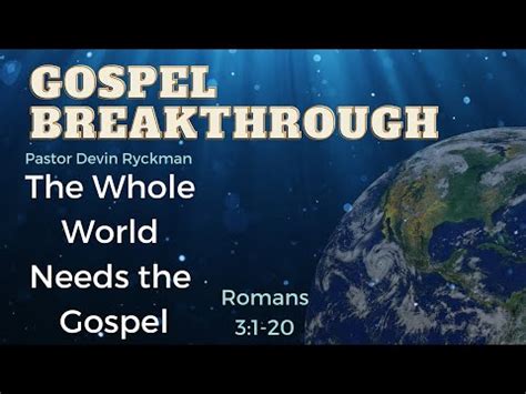 Introducing The Gospel The Whole World Needs The Gospel YouTube