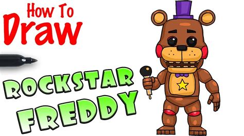 How To Draw Rockstar Freddy Fnaf 6 Youtube