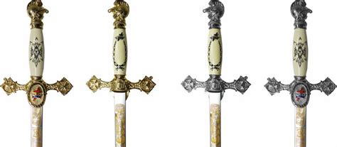 KT928D Deluxe Knights Templar Sword - Gold or Silver