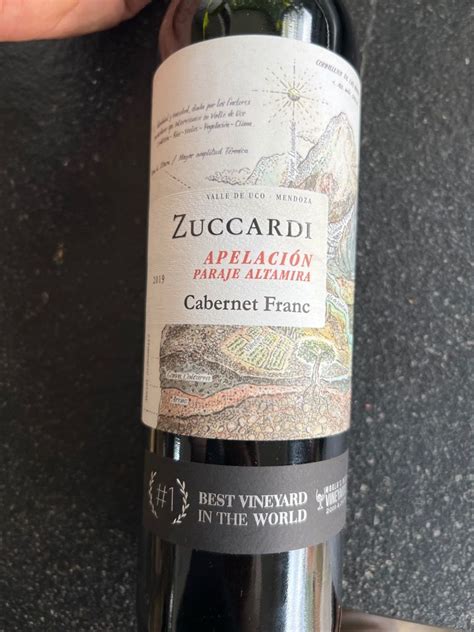 2019 Familia Zuccardi Cabernet Franc Apelacion Paraje Altamira