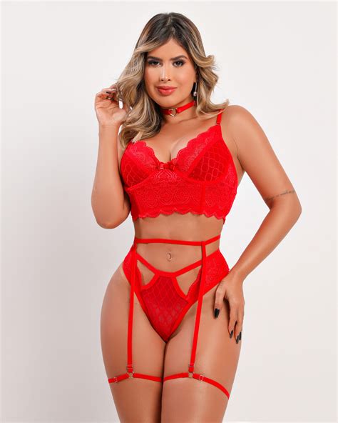 Conjunto Lingerie Sexy Dygirl Cat Logo Online