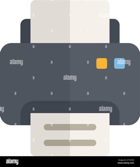 Printer Icon In Flat Style Office Machine Vector Illustration On