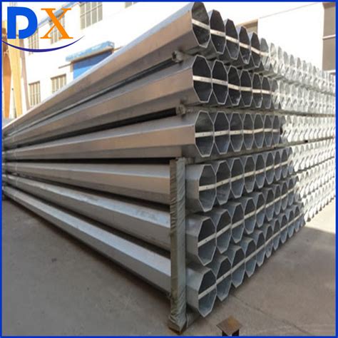 13 8kv Philippines Galvanized Steel Tubular Pole Metal Pole Lighting