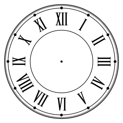 Reloj Romano Numero Vintage Vector Png Png Reloj Romano Vector De