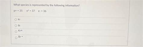 Solved What species is represented by the following | Chegg.com 