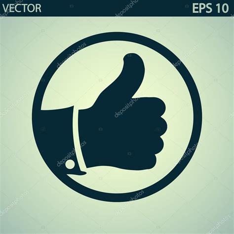 Thumbs Up Icon Stock Vector By Best D