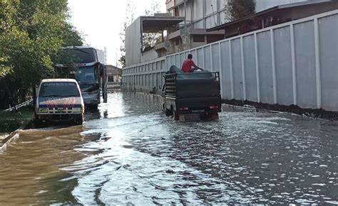 Banjir Rob Landa Muara Baru Jakarta Utara Aktivitas Warga Terhambat