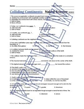 Colliding Continents Naked Science By The Lessons Of Phyz Tpt