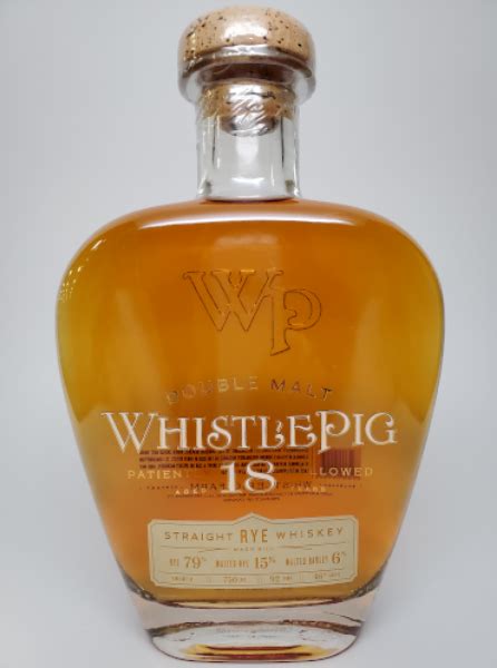 WhistlePig 18 yr Rye Whiskey 750ml. MacArthur Beverages