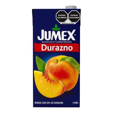 Bebida Jumex Sabor Durazno 189l Justo Súper A Domicilio