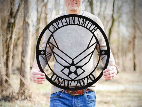 Custom Usaf Metal Wall Art Personalized Air Force Decor Unique