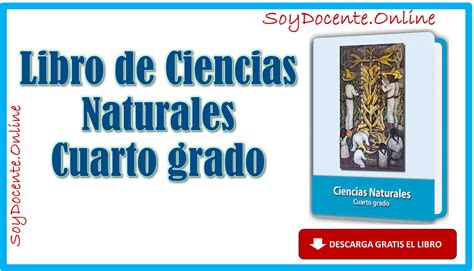 Libro De Ciencias Naturales Cuarto Grado De Primaria Por La SEP