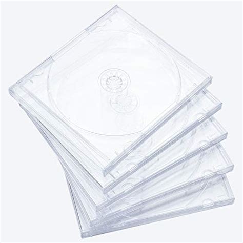 Amazon Maxtek Mm Standard Single Clear Cd Jewel Case With