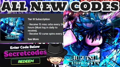 Secret Codes Jujutsu Chronicles New Codes For November Roblox