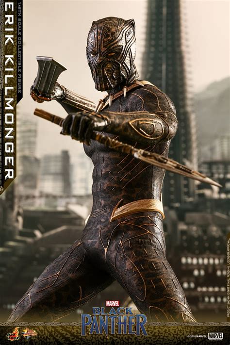 Hot Toys Marvel S Black Panther Th Scale Erik Killmonger Figures