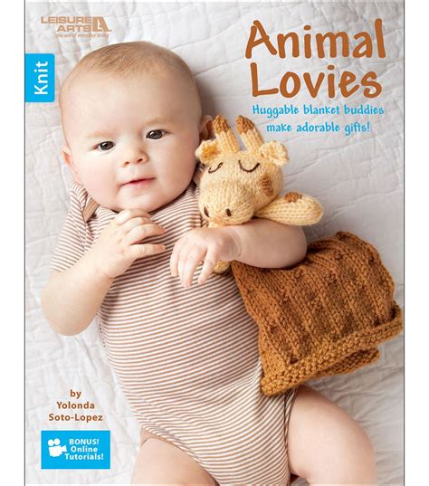 Animal Lovies Knitting Book Joann Baby Knitting Crochet Lovey