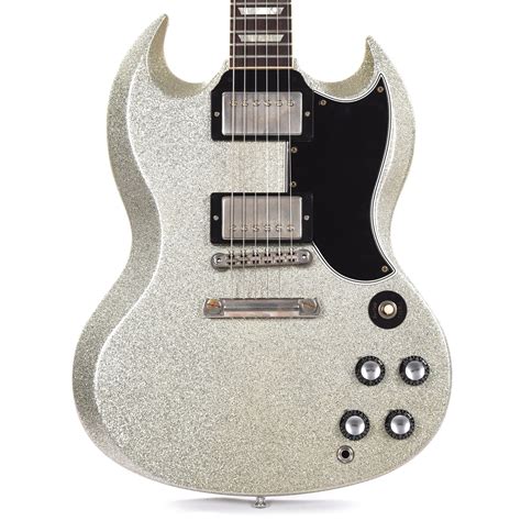 gibson custom shop  sg standard reissue cme spec antique silver