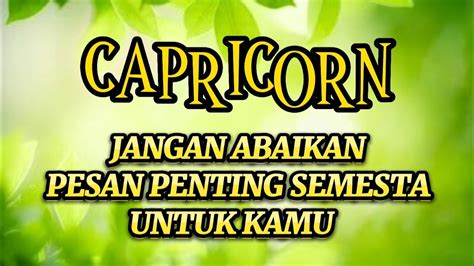 Ramalan Zodiak Capricorn Hari Ini Jangan Abaikan Pesan Penting