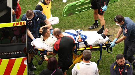 A League Mens Melbourne City Vs Adelaide United Juande Breaks Leg