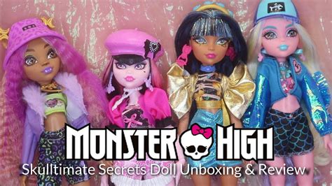 Monster High G Skulltimate Secrets Dolls Unboxing Review