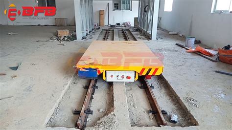 Heavy Material Handling Transfer Cart KPD 10 Tons Electric Rail