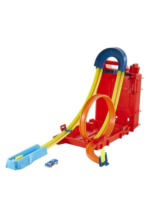 HOT WHEELS Track Builder Benzin Bidonu Akrobasi Seti Akrobasi Ve Yarış Maceraları Için Pist