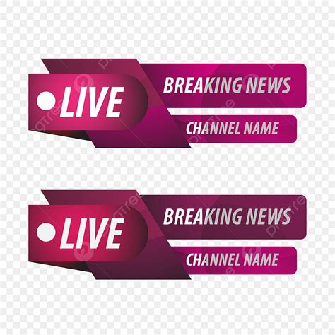 News Lower Thirds Vector Png Images Breaking New Live Lower Third Best