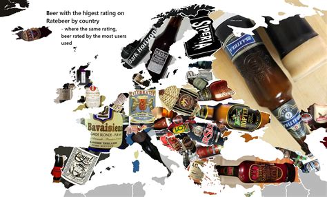 The best beers in Europe? Highest rated beers on ratebeer, by country (x-post r/mapporn) : r/europe