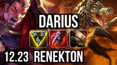 Darius Vs Renekton Top 9 Solo Kills 1600 Games 900k Mastery