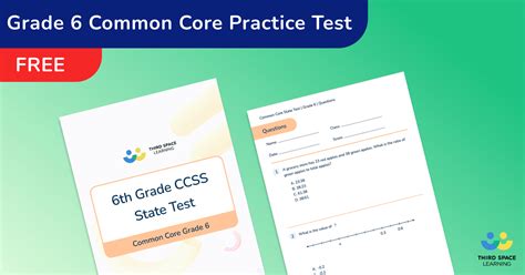 6th Grade Math Test And Answer Key Prep For State Assessments