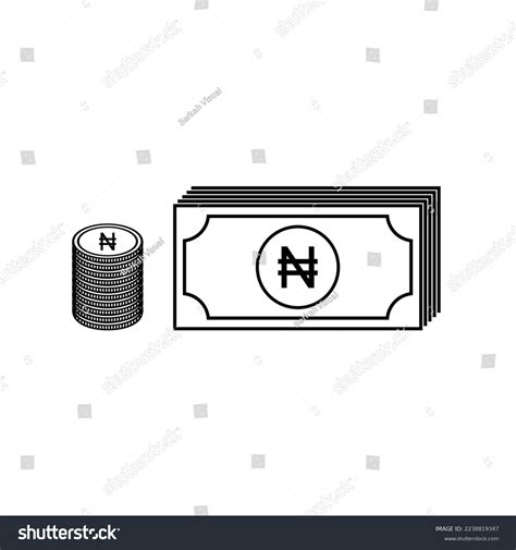 Nigeria Currency Symbol Nigerian Naira Icon Stock Vector (Royalty Free ...